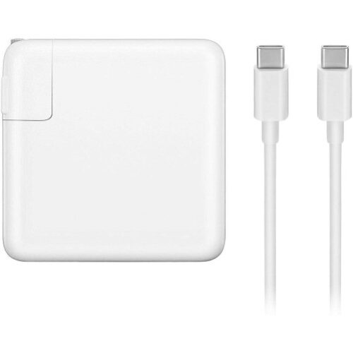 USB C POWER ADAPTER MACBOOK PRO REPLACEMENT CHARGER FOR 13″ 15″ APPLE LAPTOP WITH 6.56FT USB-C TO USB-C CHARGE CABLE